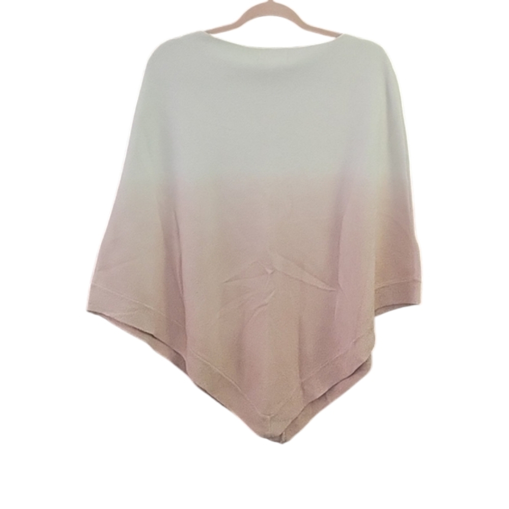 Elegant Pink Ombre Women's Poncho